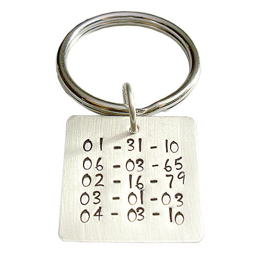 Personalized Save the Date Keychain
