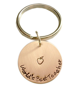 Personalized Hand Stamped Keychain