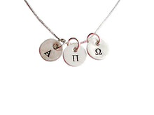 Load image into Gallery viewer, Hand Stamped Initial Pendant Necklace
