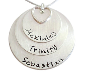 Personalized Stacked with Open Heart