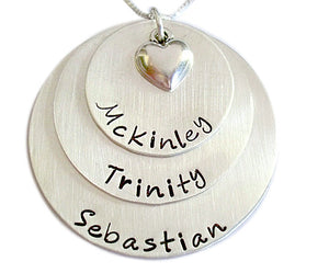 Personalized Stacked Necklace with Charm