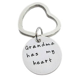 Personalized Hand Stamped Keychain