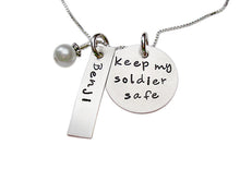 Load image into Gallery viewer, Personalized Keep My Soldier Safe Necklace
