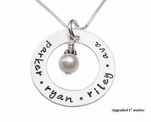 Load image into Gallery viewer, Personalized Washer with Dangle Necklace
