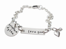 Load image into Gallery viewer, Personalized I Love You Charm Bracelet
