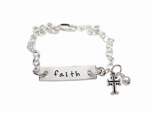 Personalized Faith Charm Bracelet