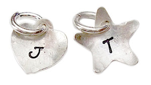 Personalized Hand Stamped Initial Charm