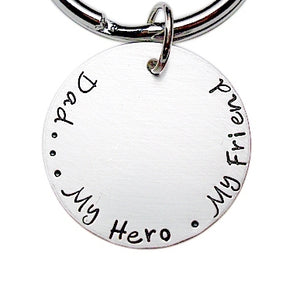 Personalized Single Disc Keychain