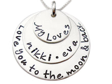 Load image into Gallery viewer, My Loves Stacked Personalized Necklace
