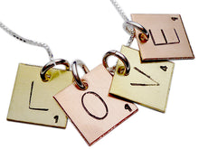 Load image into Gallery viewer, Personalized Scrabble Tile Necklace

