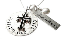 Load image into Gallery viewer, Personalized Hammered Scripture Verse With Name
