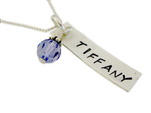Load image into Gallery viewer, Hand Stamped Rectangle Necklace
