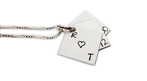 Personalized Sterling Silver Book of Love Necklace