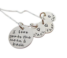 Load image into Gallery viewer, Personalized Love You to the Moon Necklace
