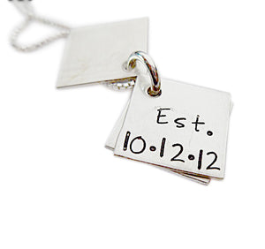 Personalized Sterling Silver Book of Love Necklace