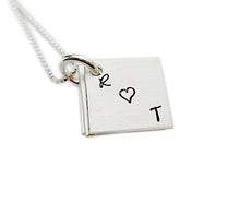 Load image into Gallery viewer, Personalized Sterling Silver Book of Love Necklace
