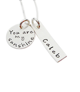 Personalized You are my Sunshine Necklace