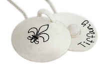Load image into Gallery viewer, Personalized Fleur De Lis Locket Necklace
