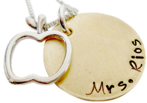 Personalized Teacher Appreciation Necklace