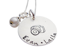 Load image into Gallery viewer, Hand Stamped Shutterbug Necklace
