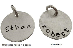 Personalized Hand Stamped Name Charm