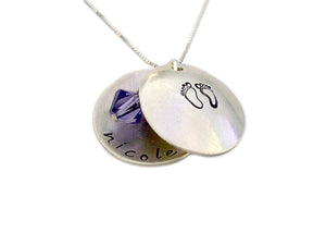 Hand Stamped Design Locket