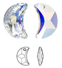 Swarovski Crystal Moon Necklace