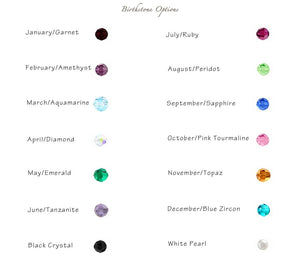 Personalized Birthstone Ball Bracelet