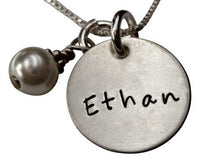 Load image into Gallery viewer, Personalized Hand Stamped Name Necklace

