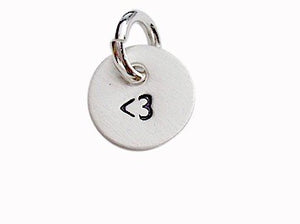 Personalized Hand Stamped Initial Charm
