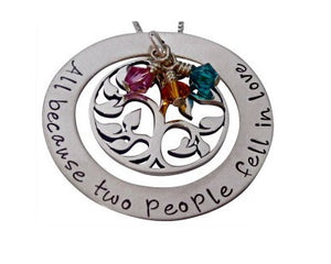 Personalized All Because Two People Necklace
