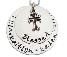 Load image into Gallery viewer, Personalized Blessed Stacked Necklace

