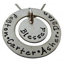 Load image into Gallery viewer, Personalized Blessed Washer Necklace
