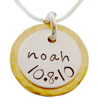 Load image into Gallery viewer, Personalized Brass and Sterling Necklace
