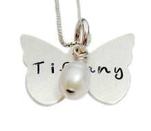 Load image into Gallery viewer, Personalized Butterfly Name Necklace
