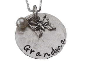 Personalized Butterfly Necklace