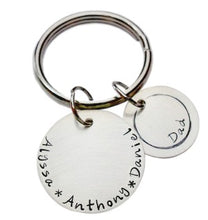 Load image into Gallery viewer, Personalized Double Disc Keychain
