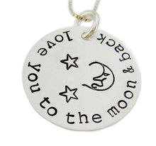 Load image into Gallery viewer, Personalized Moon Face and Stars Necklace
