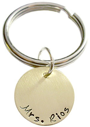 Personalized Teacher Keychain