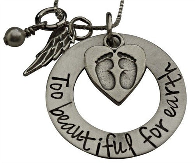 Personalized Too Beautiful for Earth Necklace