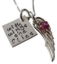 Load image into Gallery viewer, Personalized With Wings She Flies Necklace

